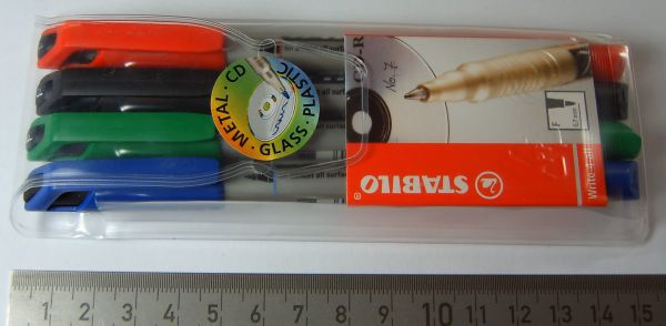 1 permanent marker set Write-4-all, Stabilo, line thickness