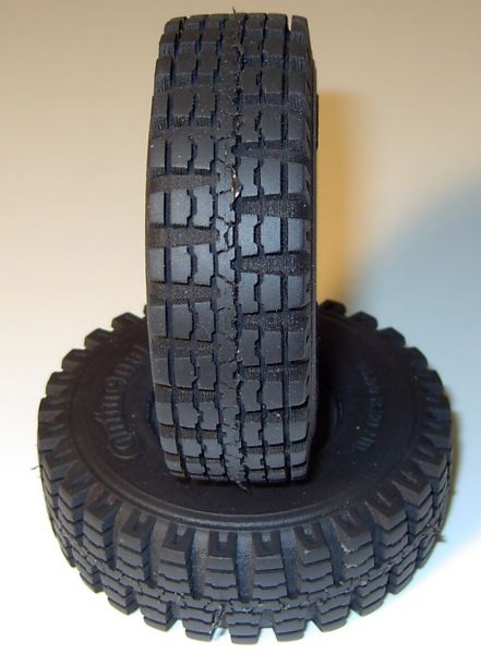 1 solid tires Continental 14R20 MIL Da = 86mm Di = 38mm, 27mm