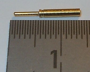 1 Goldverbinder 0,8mm Stecker 1 Stück