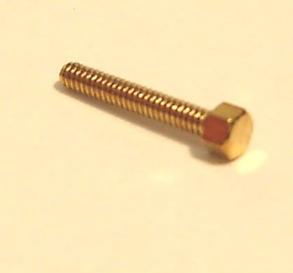 6-Kant model screw M1,6 x 15 brass SW 2,5mm addendum