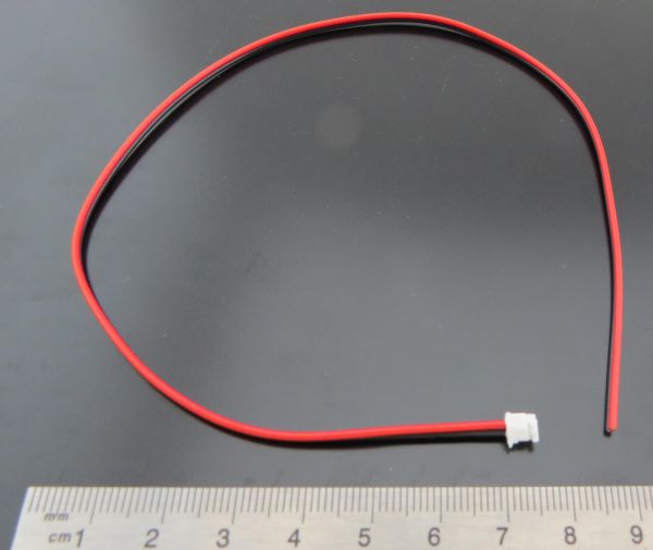 Cable de conexión 1x 2-pin (hembra). cableado de PVC. RM1,5mm. 30
