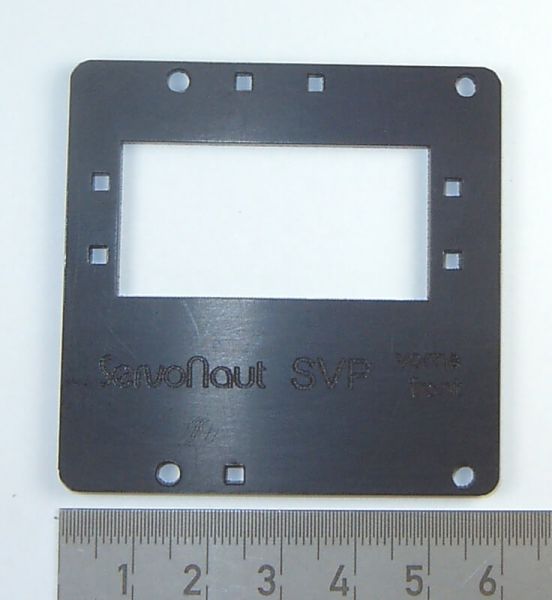 1 Lenkservo-Montageplatte, schwarz, für Tamiya. SVP