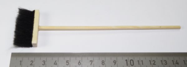 1 room broom 15,0cm black bristles