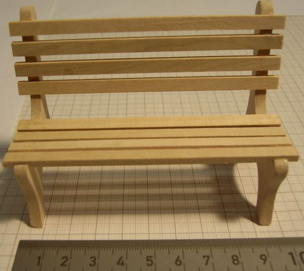 Park Bench brede houten 10 cm, natuurlijk,