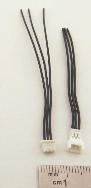 1 Micro-connector, 3-pin. Plug met ca. 6-10cm Kab