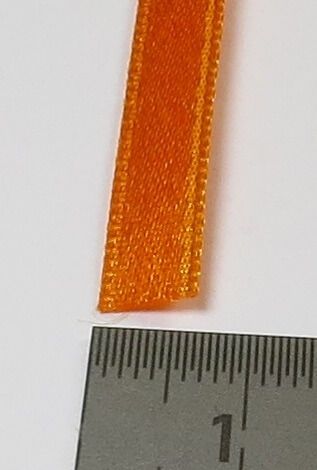 Sjorband (textiel) over 6mm breed 50cm lange, oranje, voor
