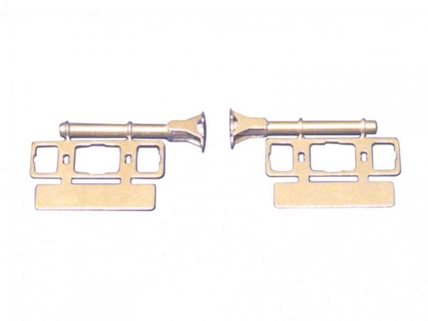 1 pair of rear light holder for 4-Kammerleu- FRUITS. Brass,