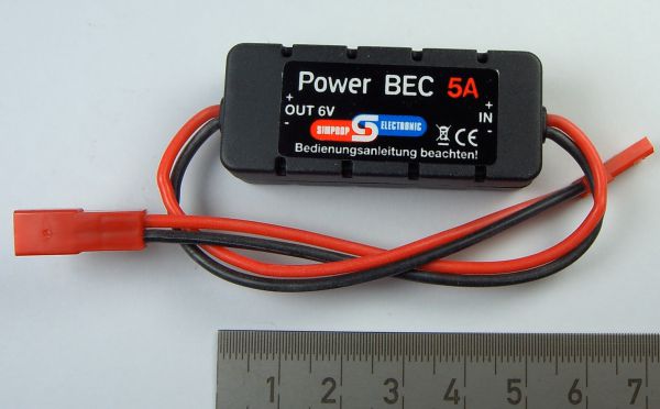1 POWER BEC 6,0V / 5A. Input voltage 7-25V. Max