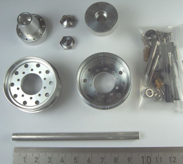 Ruedas de aluminio kit amplia neumático trasero. (509). (2