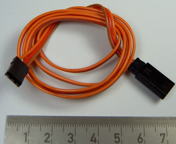 1 Servo uzatma kablosu, PVC, düz, uzun 75cm