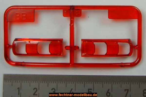 1 injectie kit van onderdelen BB Parts, rood en helder voor ACTROS van