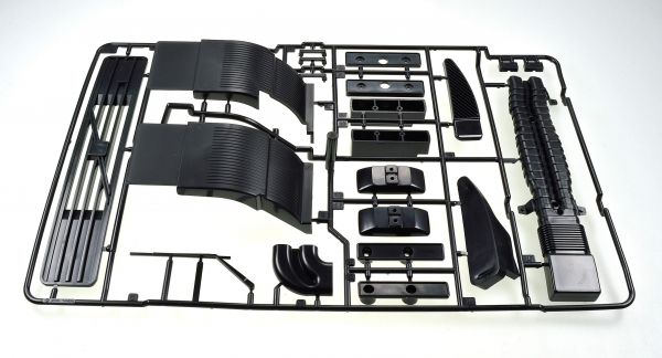 Injection molding R-parts for Volvo FH12. Plastic, black