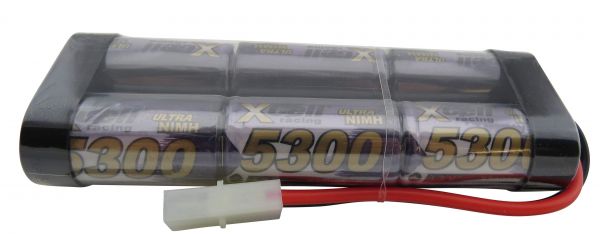 Racing battery pack with SUB-C cells, 7,2V 6 cells, 5300mAh