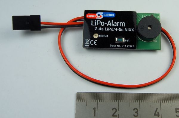 1 Lipo-alarm 2-4s lipos. Voor 4-5s Nixx batterijen