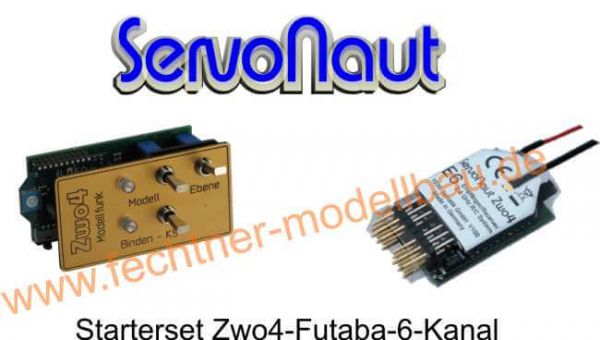Servonaut Zwo4 startpaket för Futaba-system med