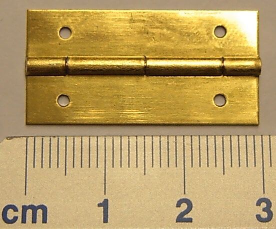 Hinge (brass) 15x30mm 5 piece