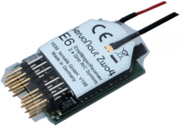 2,4GHz receiver with 6-channel decoder. Supports