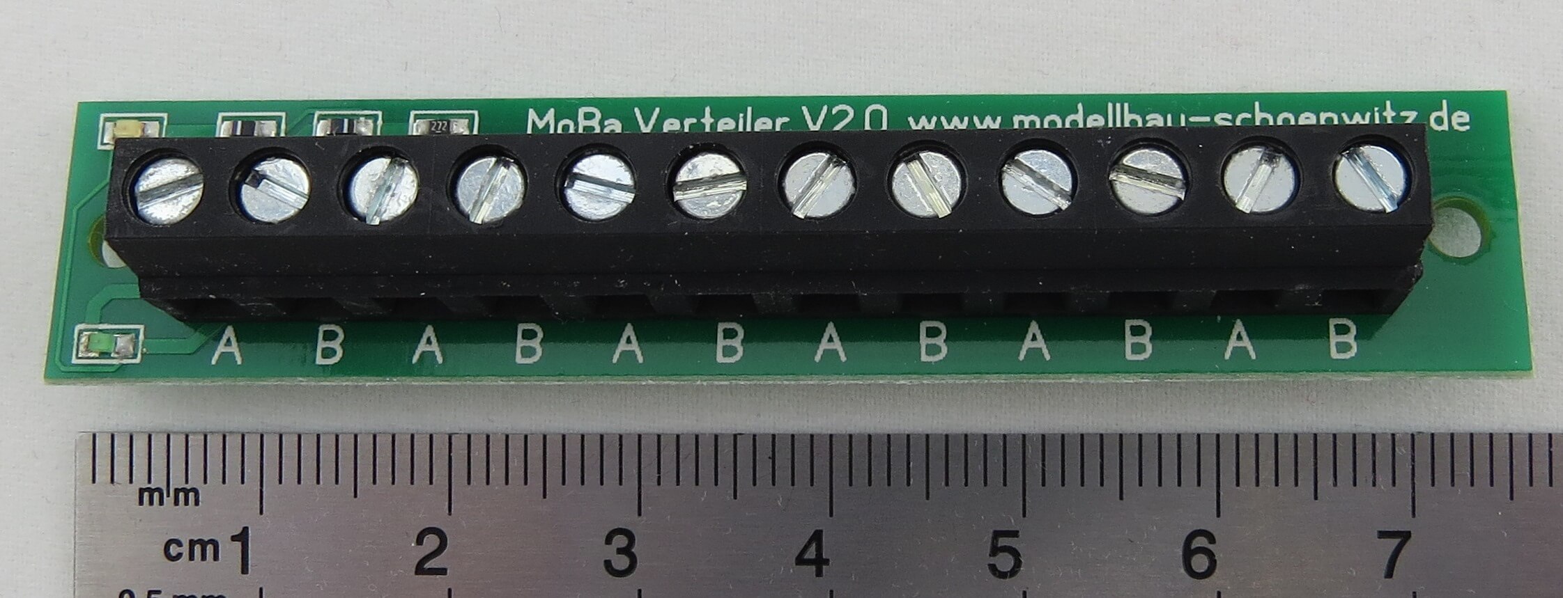 Stromverteiler MoBa Verteiler V2 mit LEDs