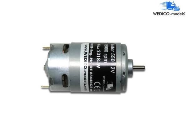 Wedico 550 motor 12V (12318). 16.000 37,3 U. Diameter XNUMX