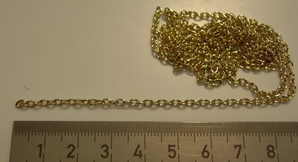 Anchor chain 0,6mm, brass, 1m 5627 / 06