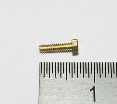 6-Kant model screw M1,6 x 6 brass SW 2,5mm addendum 1