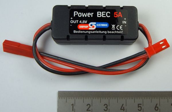 1 POWER BEC 4,8V / 5A. Input voltage 6-25V. Max