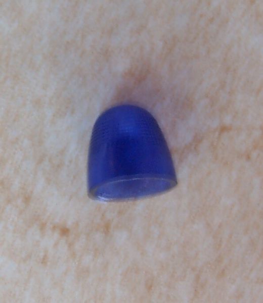 . Couvercle de rechange f gyrophare, bleu, 1: rond 16, verre Hauteur