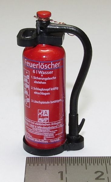 1 fertiger WASSER-Feuerlöscher m.ovalem Griff.TAM-Größe
