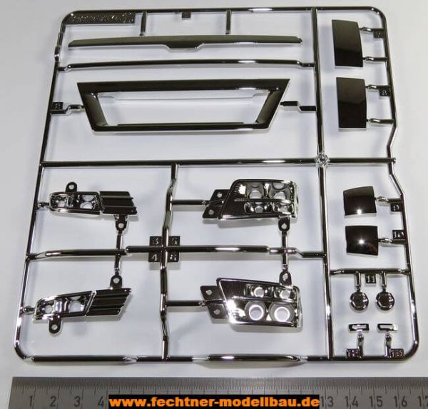 1 injection kit of parts N-parts plastic chromed, for