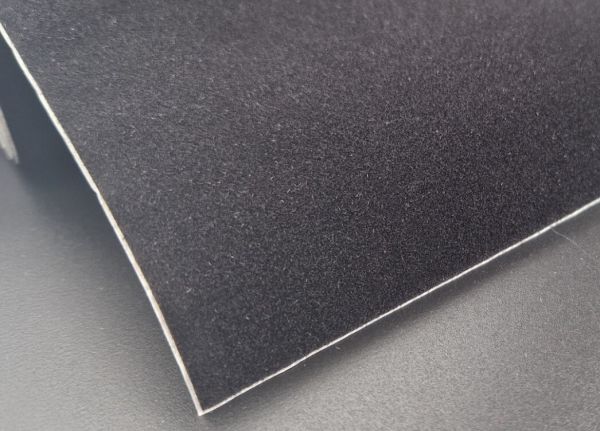 45 x 10 cm alfombra velour autoadhesiva imitación negro
