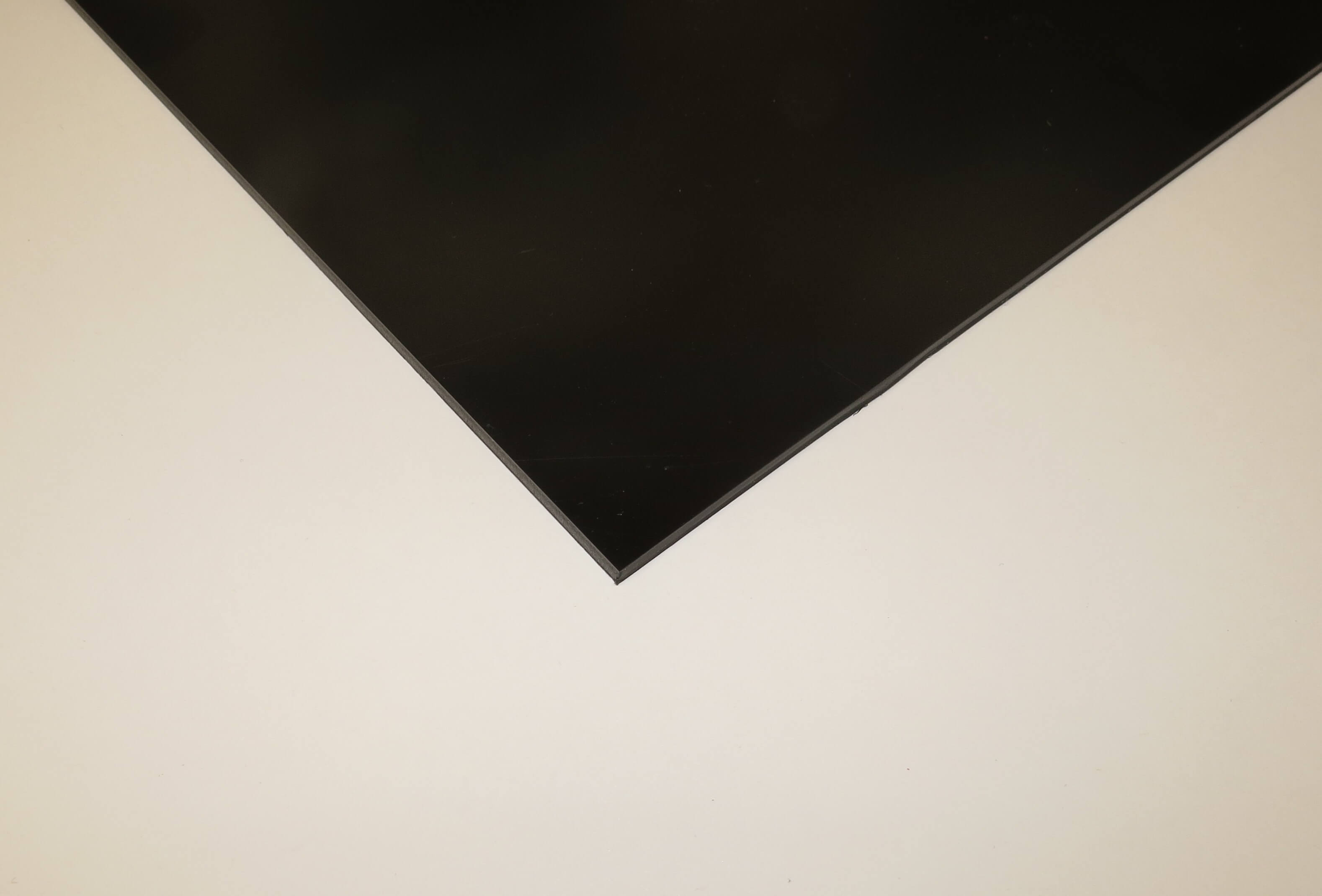 PVC Platte  320mm  x 200mm x  3,0 mm schwarz 2 Stück 