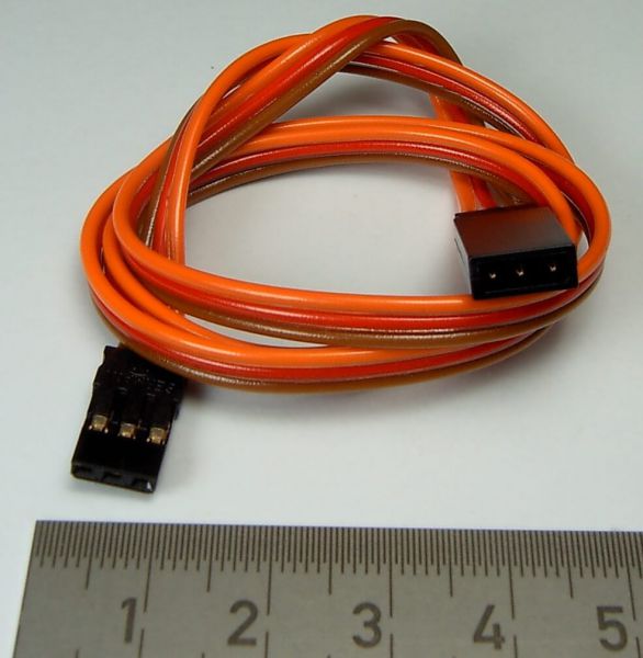 1 Servo uzatma kablosu, PVC, düz, uzun 50cm