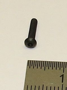 Button head screw with hexagon socket. M2x10mm. Steel. SW1,5