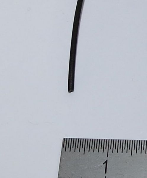 1m PVC braid, 0,25 qmm, black