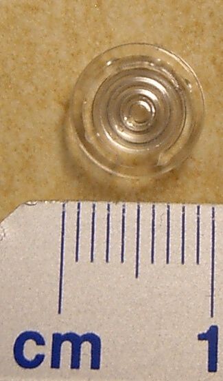 Round Lens 9mm diameter, heldere flat