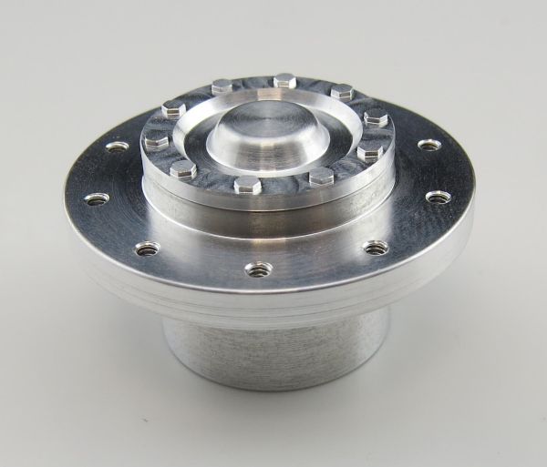 Aluminum hub suitable for driven steering axle with SW12 6-kan