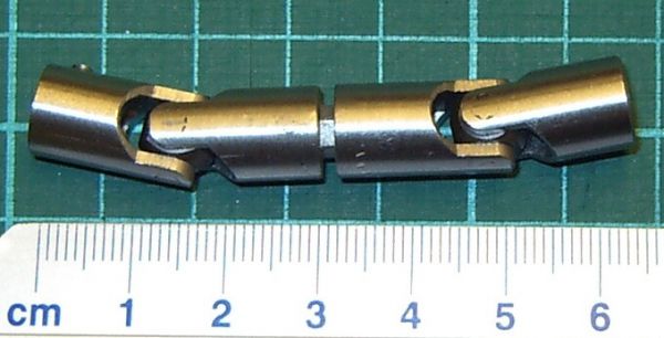 Double universal joint 10mm diameter, total length