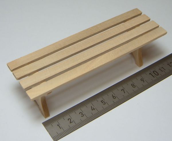 Park Bench 12 cm wide, 40mm high 40mm deep without