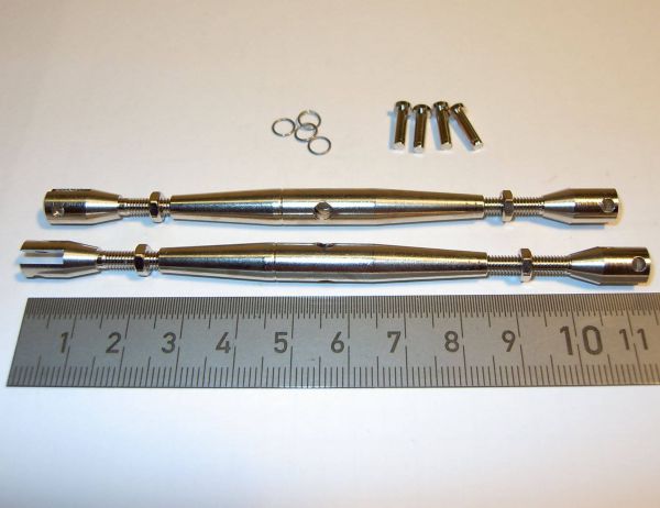 Rigging 60mm M3 MS plated fork with bolt