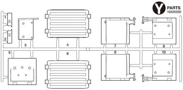 Zestaw do formowania wtryskowego Części Y, biały Scania 770 S (56368)
