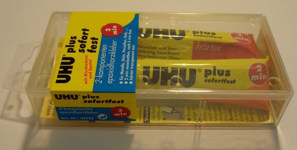 UHU plus immediately fixed, epoxy adhesive 35gr. pack