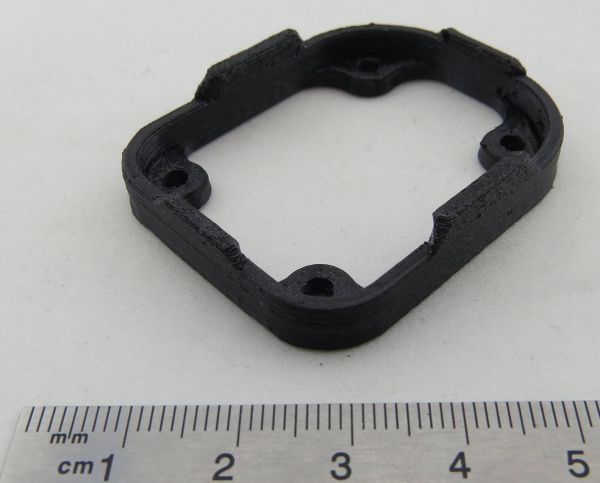 Holder for relay channel switch. Material: PETG, black, see