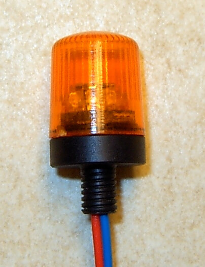 Rundumleuchte, orange, mit integrierter Elektronik u