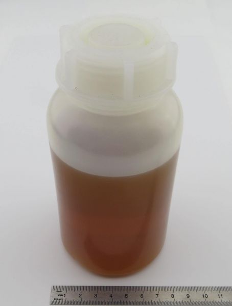 1x hydraulic oil in plastic bottle 500ml. For the