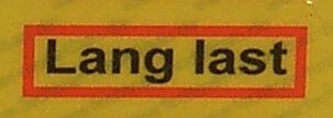 Sticker REFLEX warning "long last" of