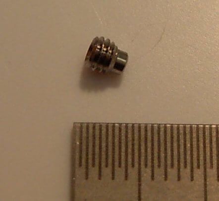 Set screw A2 M3x3mm with cones, Allen, DIN915