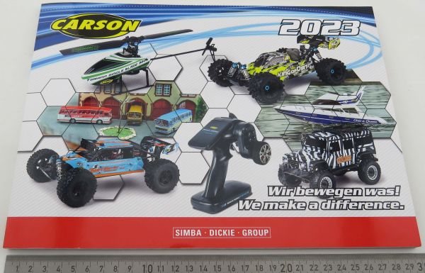 Model building RC catalog, CARSON, printed in color, current