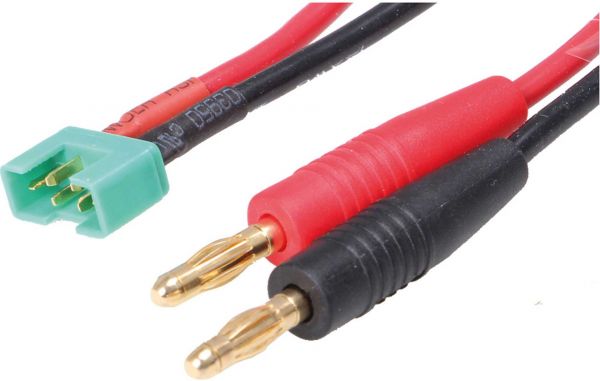 Laddkabel banankontakt/MPX-kontakt ca.30cm kabel 14AWG
