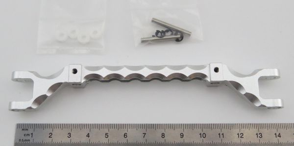 1x aluminum front axle for all Tamiya trucks. Completely