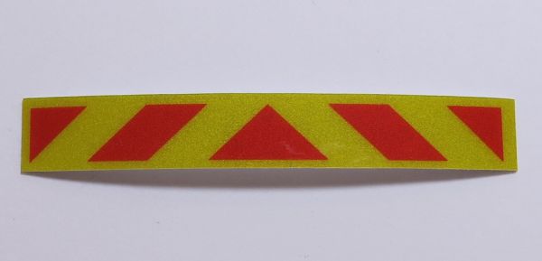 ECE70-A trasero Etiqueta marcado de color amarillo reflectante